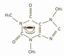 molecola caffeina
